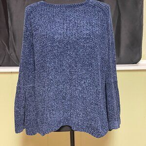 a.n.a. Blue Bell-Sleeve Sweater